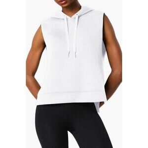 SPANX AirEssentials White Sleeveless Hoodie Size XS